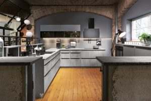 Moderní kuchyně v dekoru betonu
